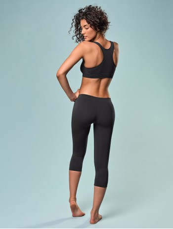 Női közepes leggings - Fekete