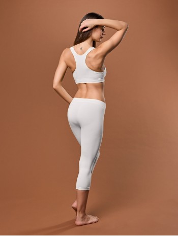 Női közepes leggings - Fehér