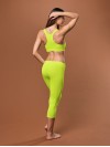 Női közepes leggings - Neonsárga